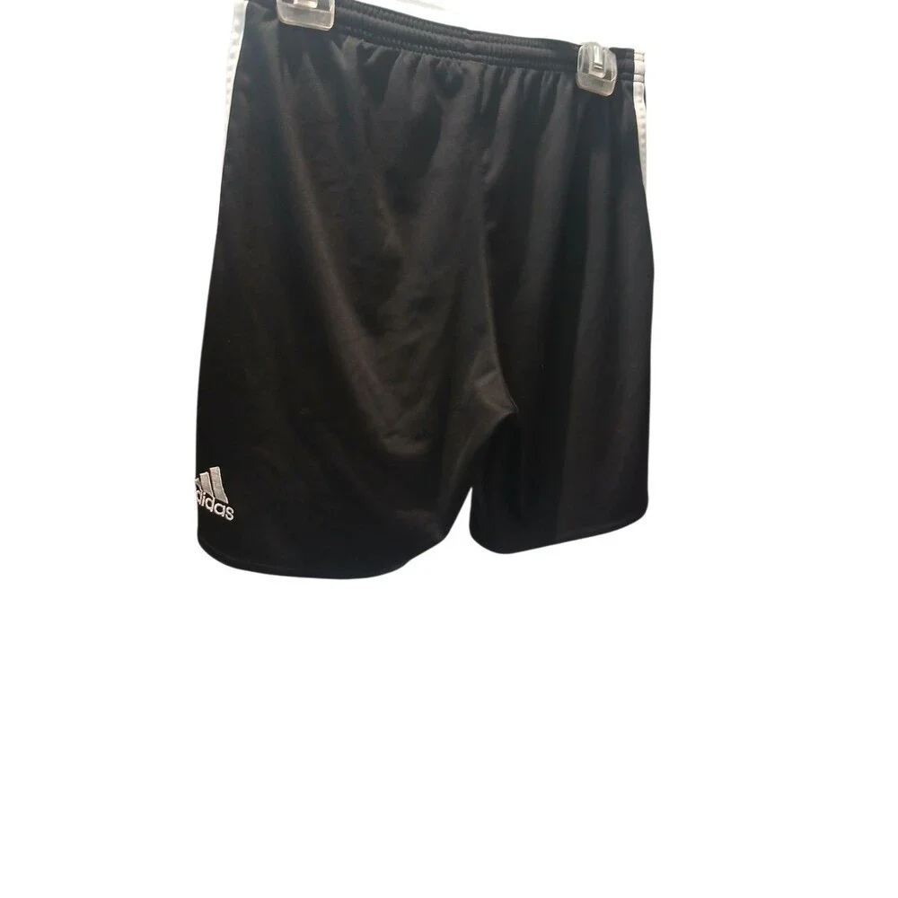Adidas Athletic Shorts Men’s Size S Black 3 Stripe Drydye Workout Gym Training